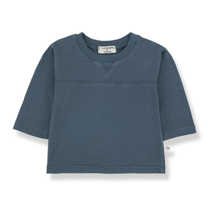 1& In The Family - Long Sleeve Tee - Petrol-Long Sleeves-3M-Posh Baby