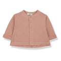 1& In The Family - Peplum Jacket - Coral-Long Sleeves-6M-Posh Baby