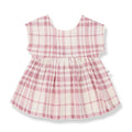 1& In The Family - Short Sleeve Dress - Pink Plaid-Dresses-0-3M (3M)-Posh Baby