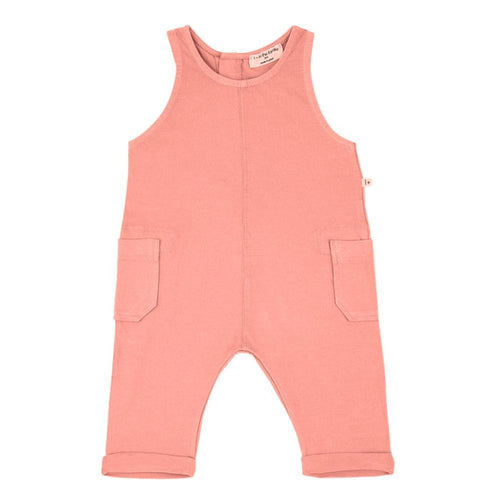 1& In The Family - Sleeveless Romper - Rose Pink-Footies + Rompers (Fashion)-0-3M (3M)-Posh Baby