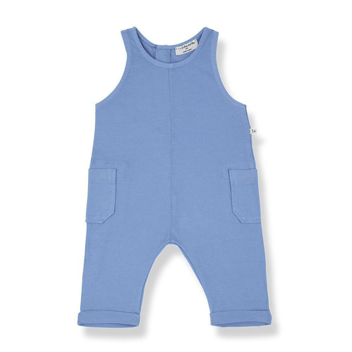 1& In The Family - Sleeveless Romper - Sky Blue-Footies + Rompers (Fashion)-0-3M (3M)-Posh Baby