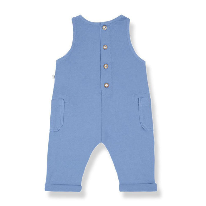 1& In The Family - Sleeveless Romper - Sky Blue-Footies + Rompers (Fashion)-0-3M (3M)-Posh Baby