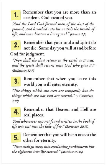 10 Things to Remember (KJV)