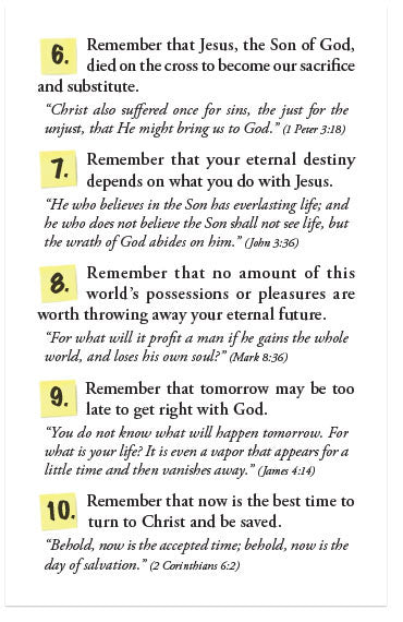 10 Things to Remember (NKJV)