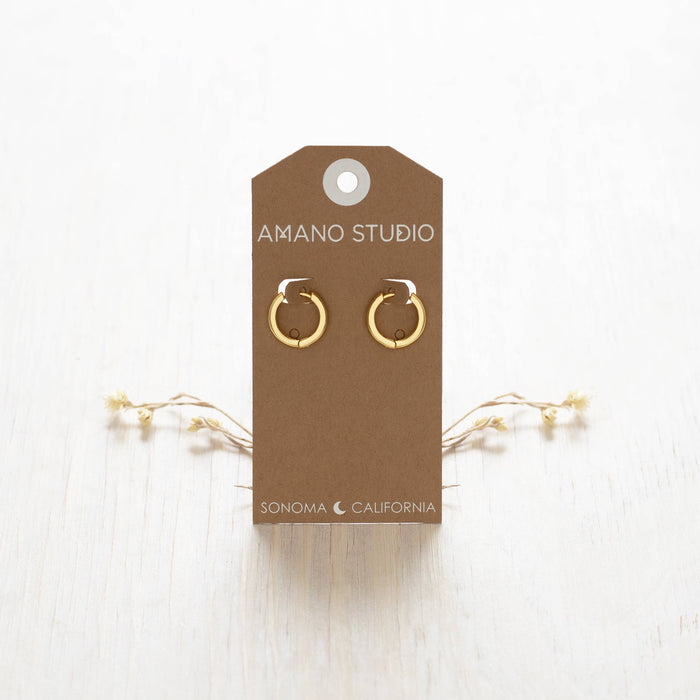15mm Every Day Gold Hoop Earrings