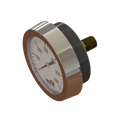 2-1/2" Gauge Liquid Filled Panel Mount - 701190 -  Genuine WATERAX Parts