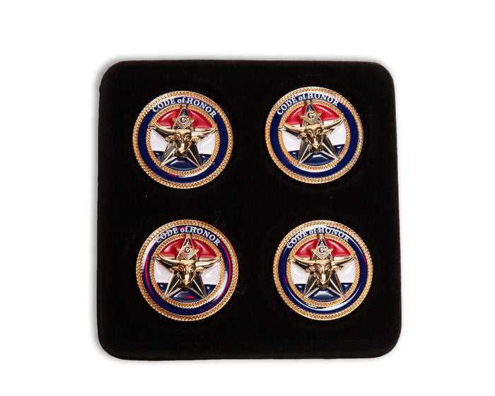 2023 G. Clay Smith Cufflink and Button Cover Set