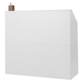 46" White Salon Reception Desk
