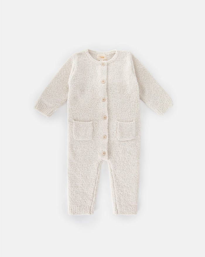 7AM Enfant Long Sleeve Fuzzy Romper - Multiple Colors!