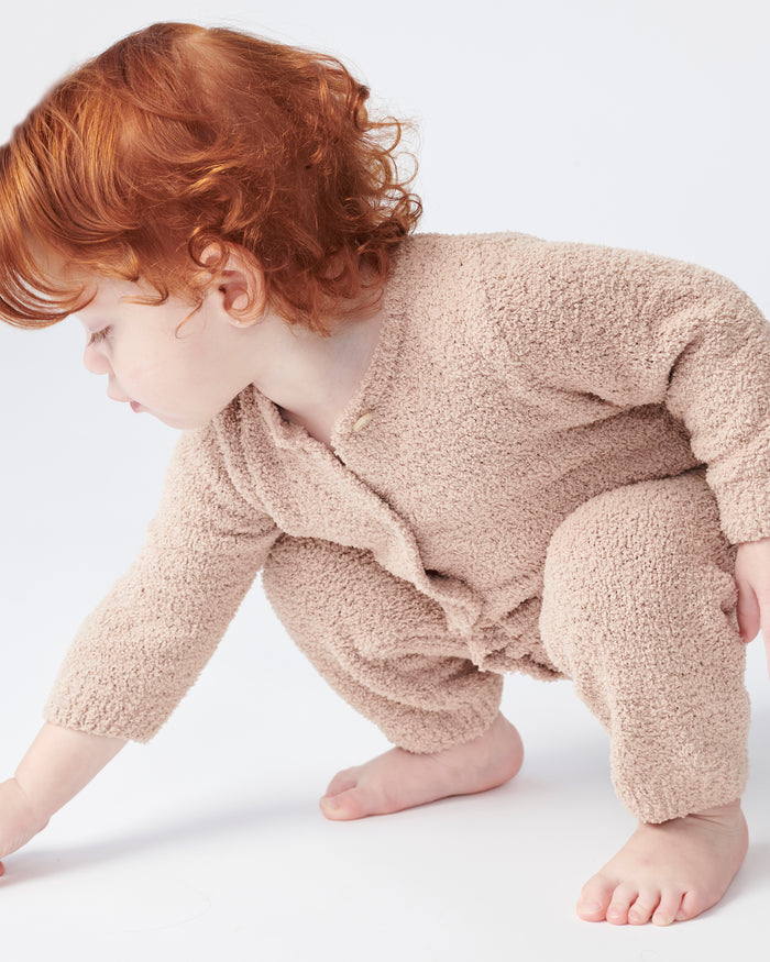7AM Enfant Long Sleeve Fuzzy Romper - Multiple Colors!