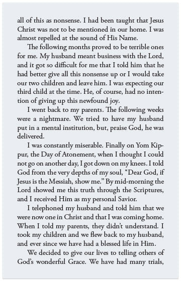 A Jewess Who Found Joy (KJV)