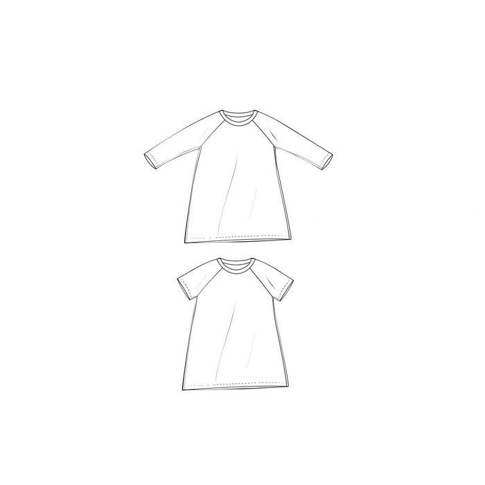 a-line raglan dress : K025