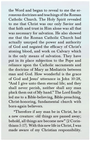 A Roman Catholic Who Found Life (KJV)
