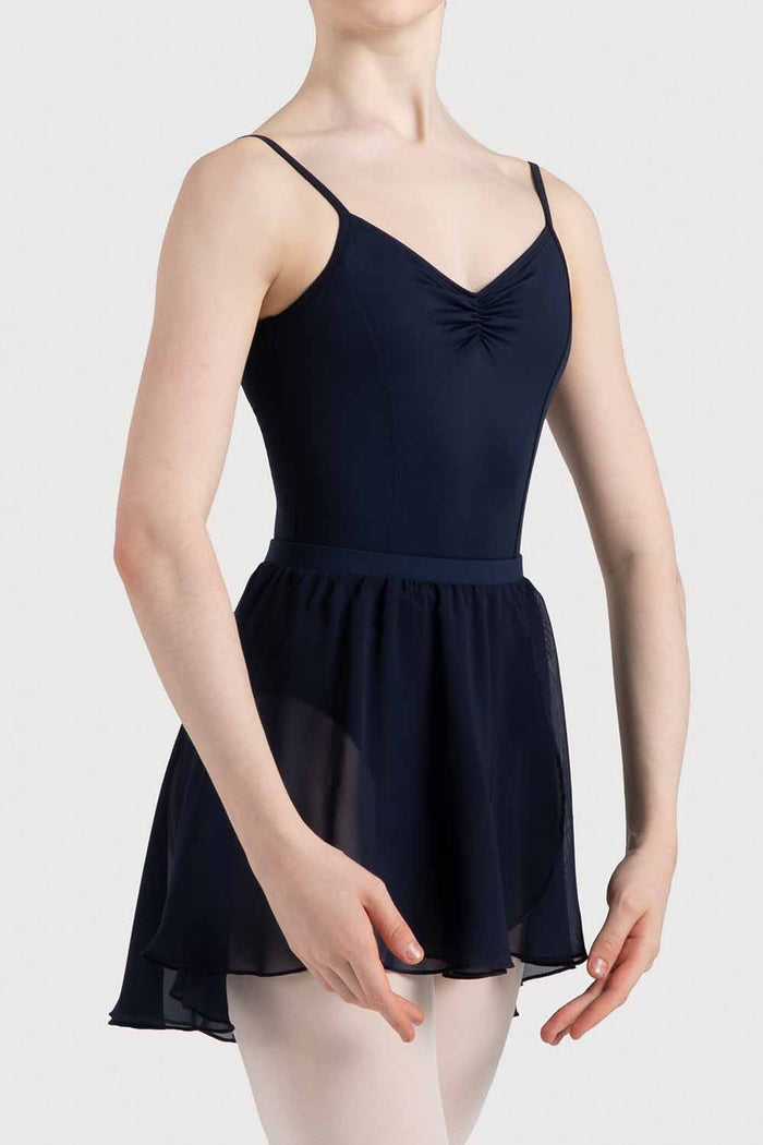 A0362L - Bloch Chezanne Womens Chiffon Mock Wrap Skirt