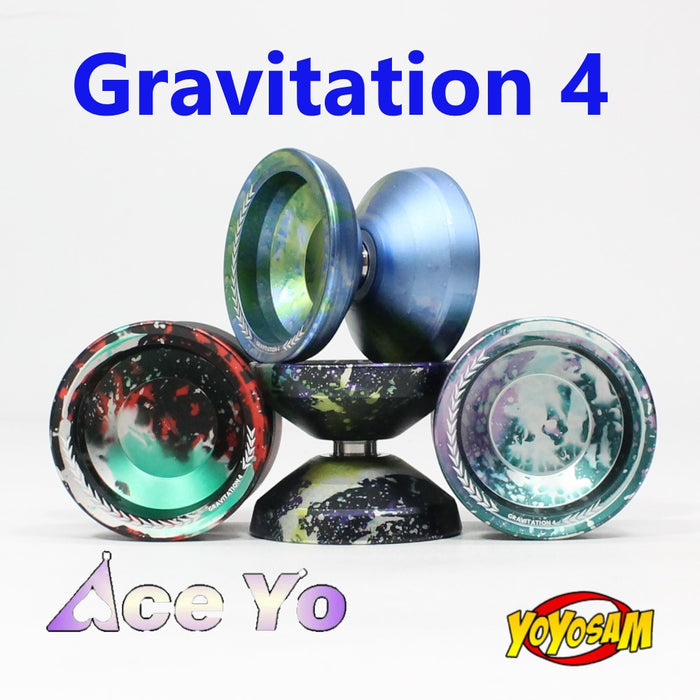 Ace Yo Gravitation 4 Yo-Yo - Mono-Metal Aluminum Yo-Yo with Blasted Body — view 2