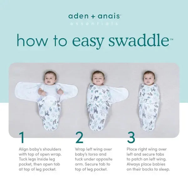 Aden & Anais - Essentials Wrap Swaddle Set (3 pk) - Spring Flowers