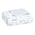 Baby blanket with animal pattern on a white background