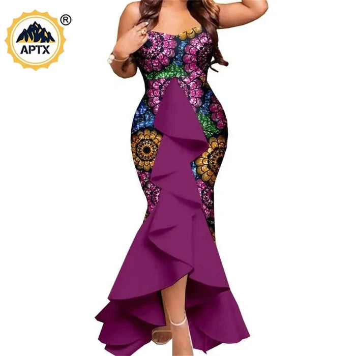Bazin Riche African wedding couple gown Dashiki set FTF Market UK
