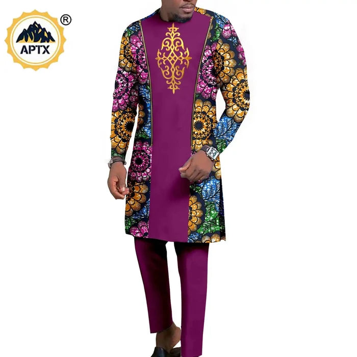 Bazin Riche African wedding couple gown Dashiki set FTF Market UK