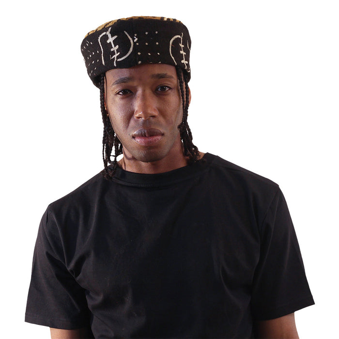 African Mud Cloth Kufi (Hat)