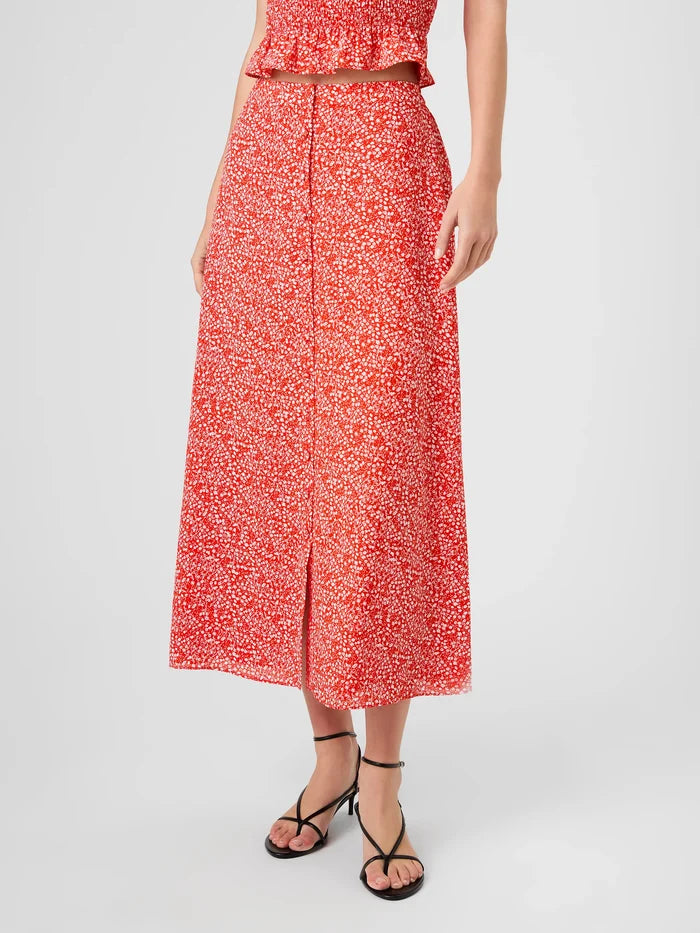 Agnes Crepe Floral Midi Skirt - Madison's Niche