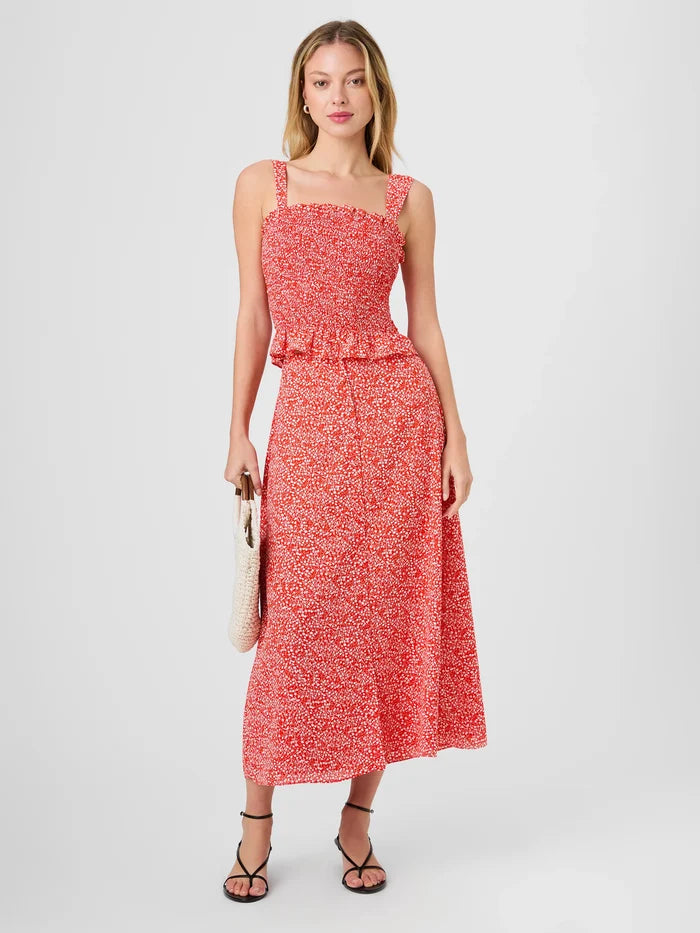 Agnes Crepe Floral Midi Skirt - Madison's Niche