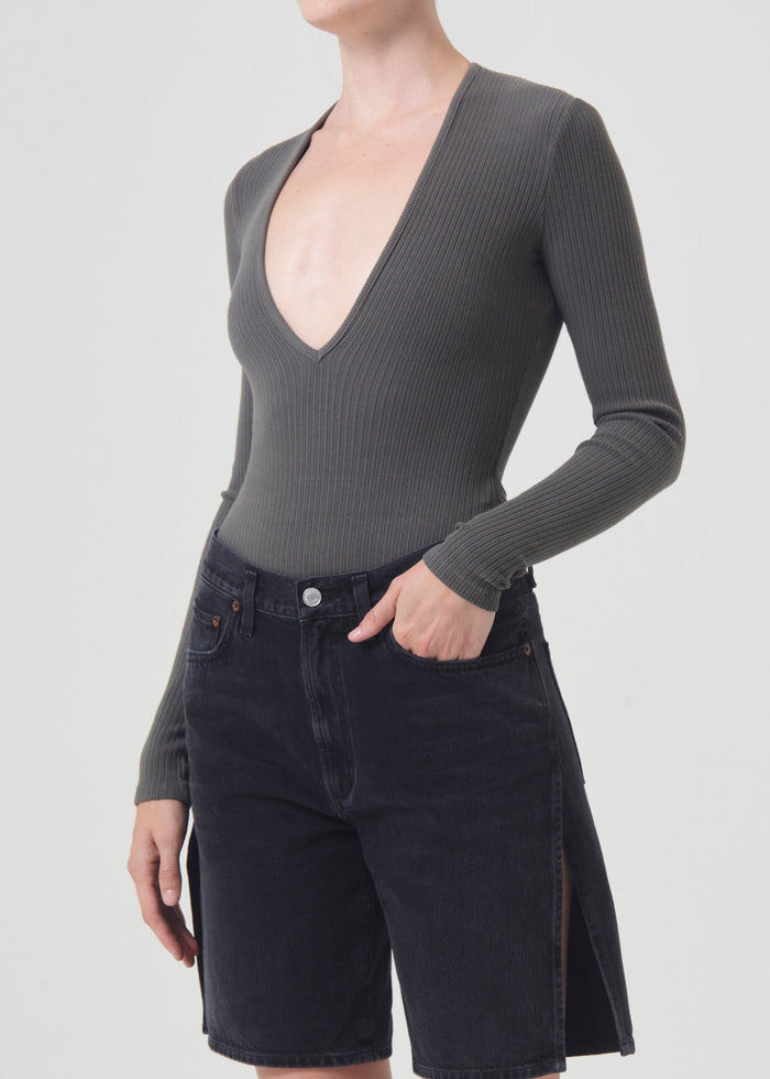 Agolde Zena Bodysuit in Tyre