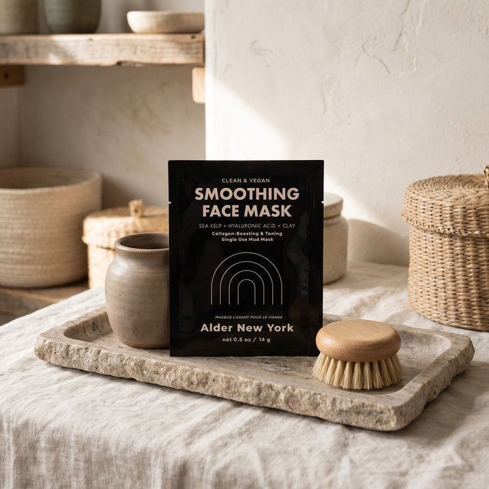 Alder Face Mask, Smoothing, styled at home