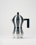 Alessi Pulcina Stove Top Espresso Maker in Black