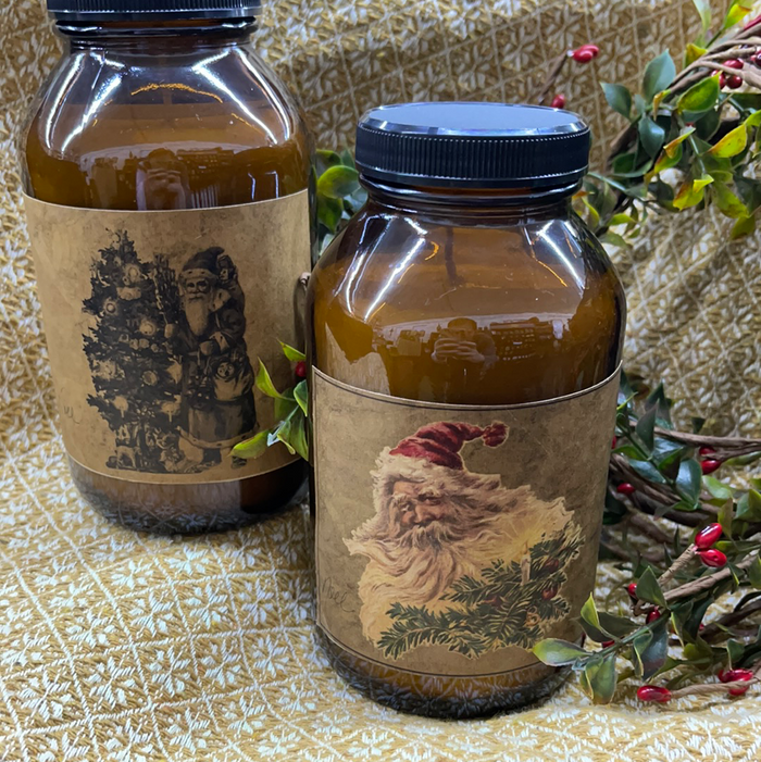 Amber Glass Jar Candle - Noel