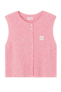 American Vintage EAST19MCE Women’s Sleeveless Cardigan East - Orchid Melange - Dotique - American Vintage