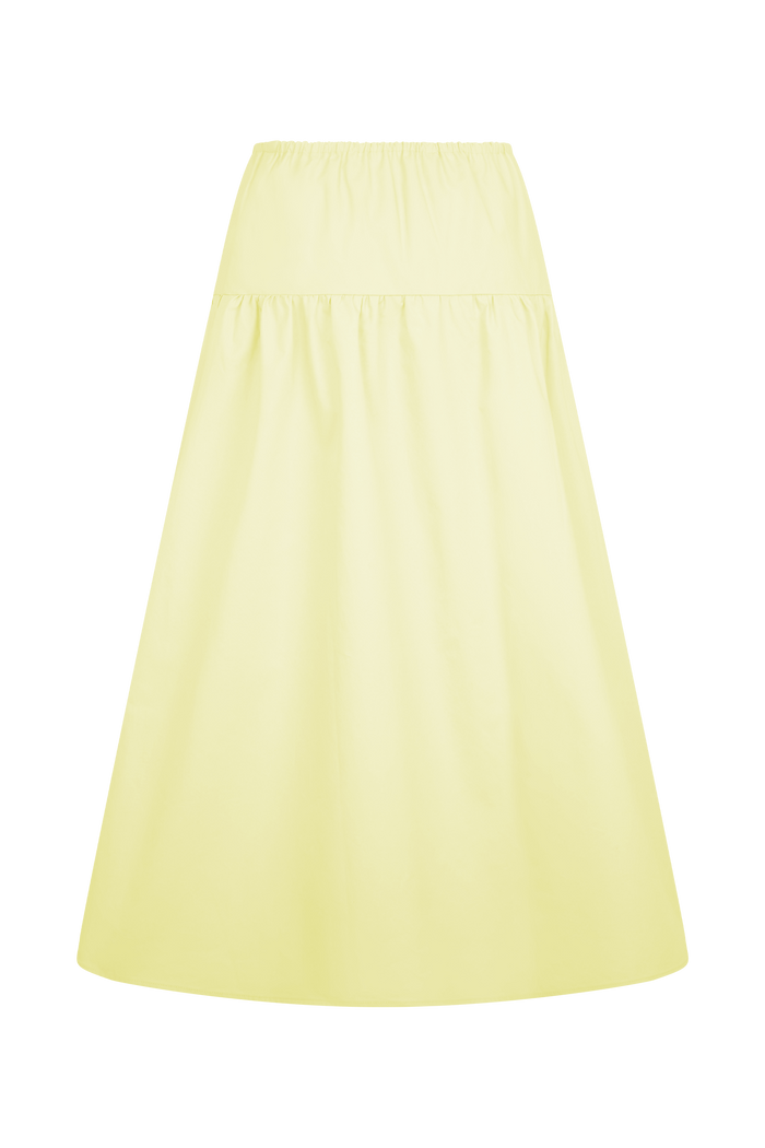 Amirah Midi Skirt - Lemon