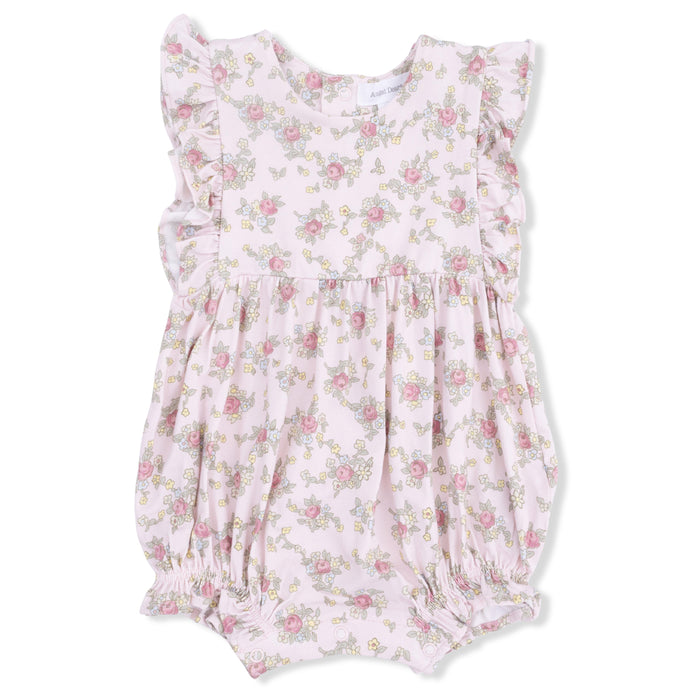 Angel Dear - Ruffle Short Sleeve Romper - Edith's Garden-Footies + Rompers (Fashion)-0-3M-Posh Baby
