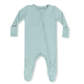 Angel Dear - Two-Way Zipper Footie - Pale Aqua-Footies + Rompers (Basic)-Newborn-Posh Baby
