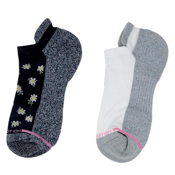 Ankle Compression Socks for women | Navy w/ Daisies | Dr. Motion (2 Pack) (Copy)