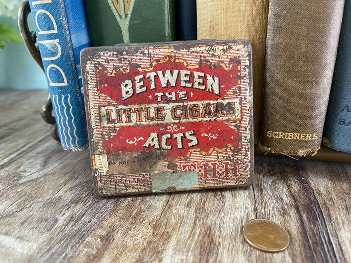 Antique Between the Acts Little Cigar Tin at Duckwells