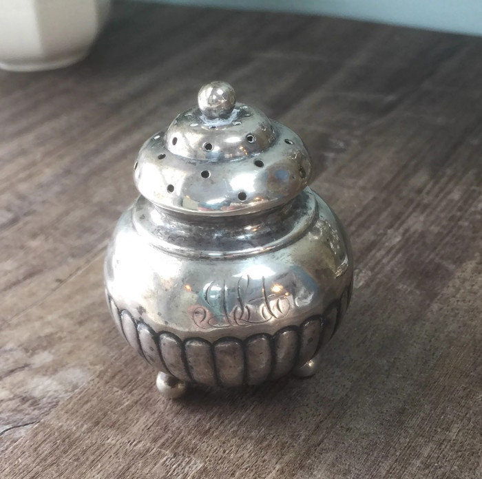 Antique Bigelow Kennard Makers Sterling Silver Salt Shaker at Duckwells