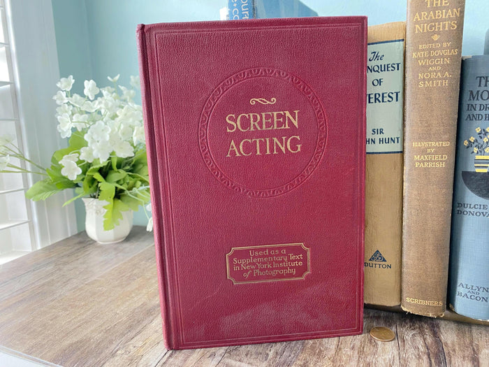 Antique Book, Screen Acting Its Requirements and Rewards 1922 at Duckwells