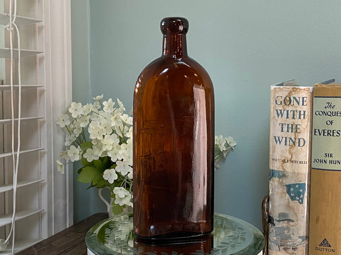 Antique Glass Bottle, Old Warner's Safe Cure Apothocary Collectible at Duckwells