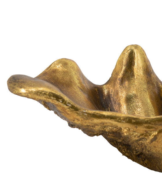 Antique Gold Shell Decorative Bowl for Salon & Spa