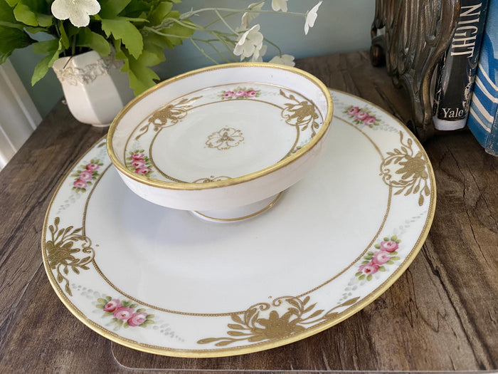 Antique Nippon Two Tiered Dish at Duckwells