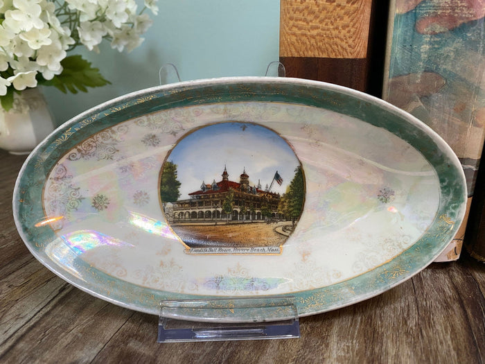 Antique Revere Beach Massachusetts Souvenir Dish at Duckwells