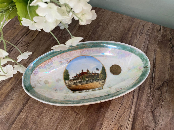Antique Revere Beach Massachusetts Souvenir Dish at Duckwells