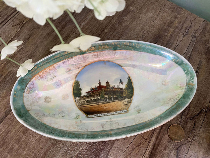 Antique Revere Beach Massachusetts Souvenir Dish at Duckwells