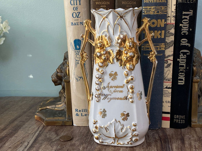 Antique Weymouth Souvenir Porcelain Vase Made in Germany at Duckwells