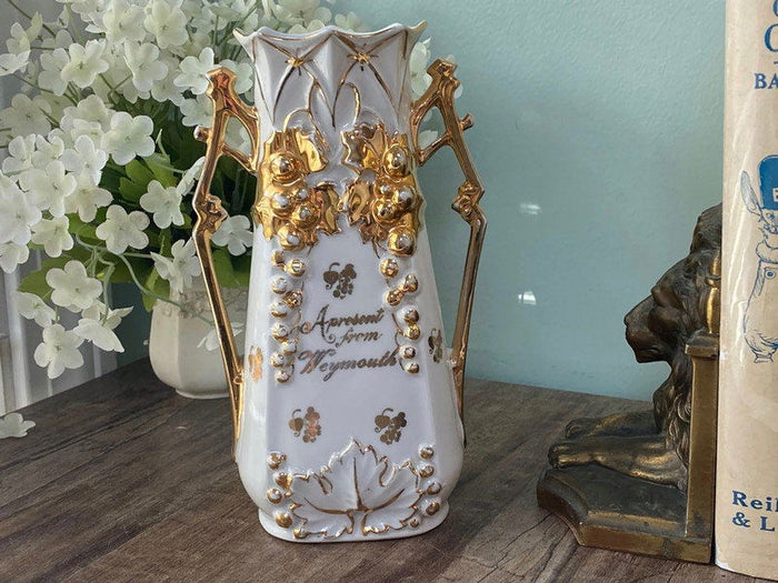 Antique Weymouth Souvenir Porcelain Vase Made in Germany at Duckwells