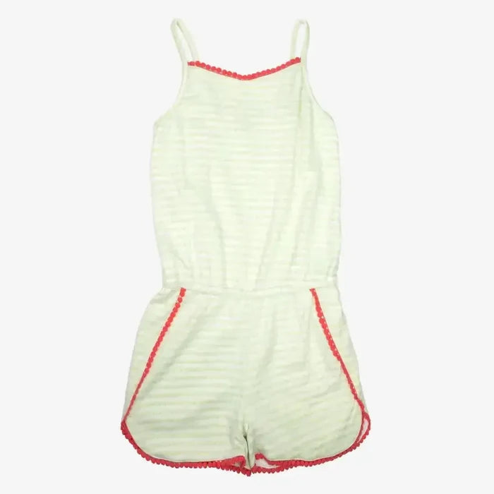 Appaman - Tank Shortie Romper - Green Stripe-Footies + Rompers (Fashion)-2T-Posh Baby