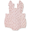 Apple Park - Organic Muslin Flutter Sleeve Romper - Rainbows & Ice Cream-Footies + Rompers (Fashion)-3-6M-Posh Baby