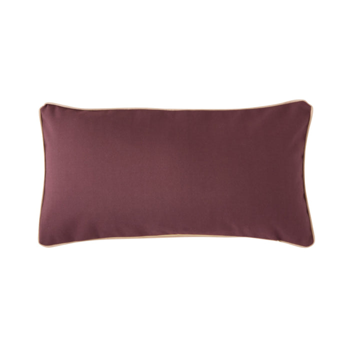 Aruba Outdoor Lumbar Cushion Raisin Stripe 70x35cm