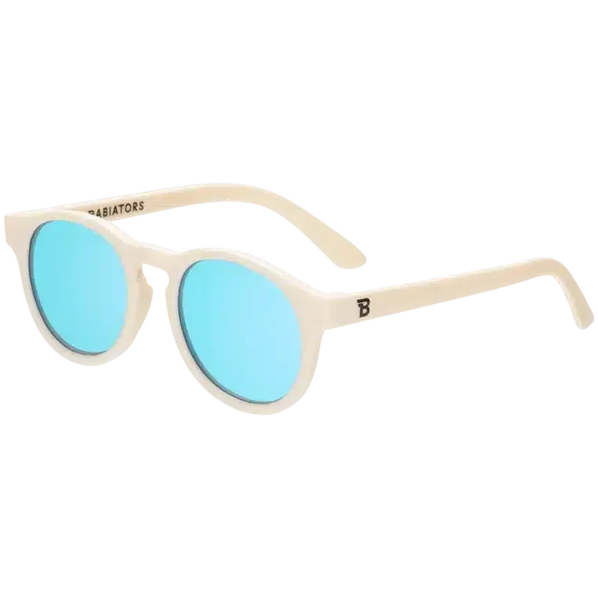 Babiators - Keyhole Blue Lens Sunglasses - Sweet Cream-Sunglasses-0-2Y-Posh Baby